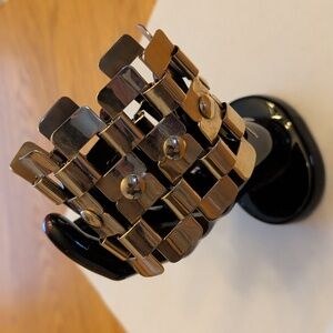 Gold Tone Chunky Geometric Bracelet